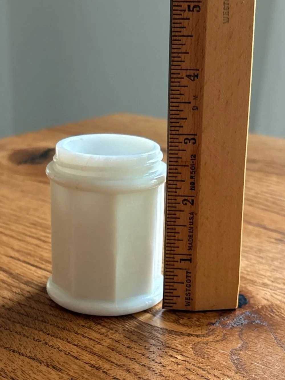 Vintage Milk Glass Small Cream Jar